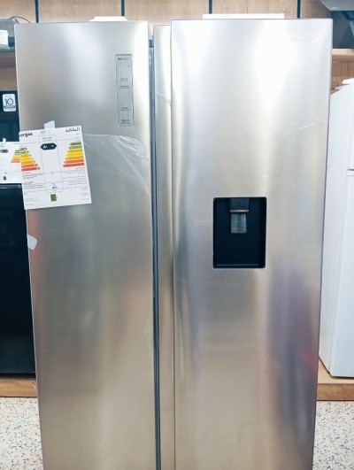 REFRIGERATEUR  HISENSE SBS AVEC DIS EAU/INOX RS3P558MC1