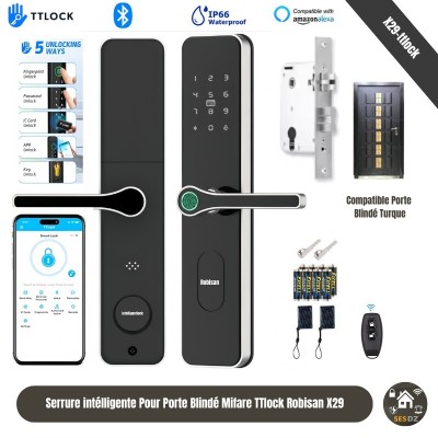 serrure intélligente pour Porte Blindé  importationTurque ou chine