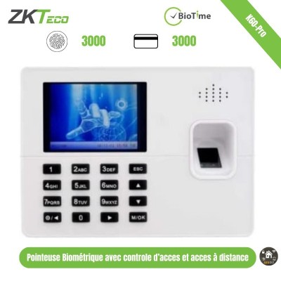 Pointeuses biométriques Zktco 