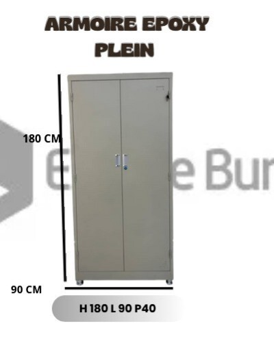 Armoire Bureau Métallique 2 Portes Epoxy