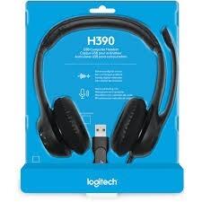 Casque Logitech  H390  Corded Stereo Black  USB