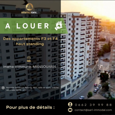 Rent Apartment Tlemcen Mansourah