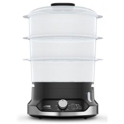 Seb Cuiseur vapeur Seb 3 paniers 800w- 9L - vc204800