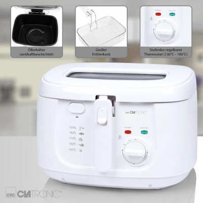 Friteuse Clatronic  2.5L 1800W Avec Filtre À Odeur FR 3771