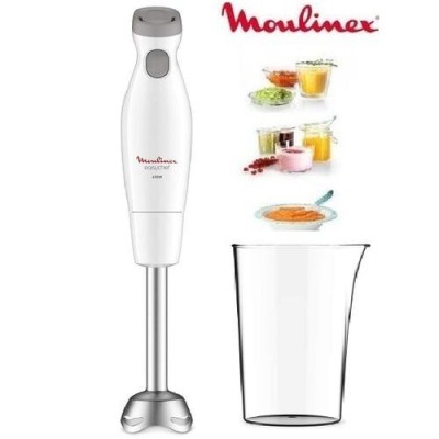 Moulinex Bras Mixeur Easychef - DD451110 - 450 W - Blanc-inox