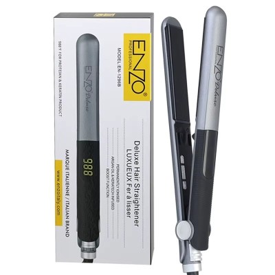 ENZO EN-1296B professionnel fer plat ionique en gros meilleur 2 en 1 fer à lisser et bigoudi