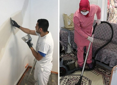 Services: peintre, maçon, femme de ménage, décoration et peinture, plombier, entreprise de nettoyage