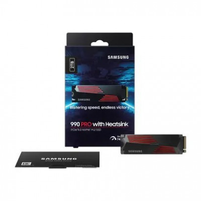 SAMSUNG 990 PRO SSD M.2 2280 PCIe 2TO GEN4X4 7450 mbps HEATSINK 