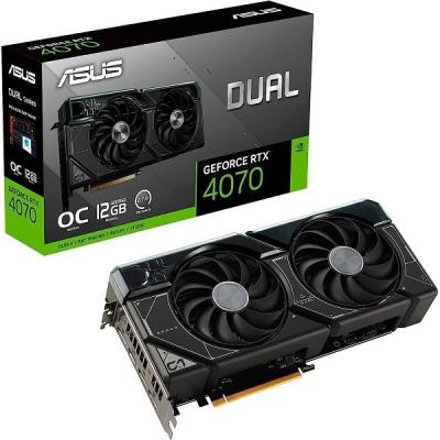 ASUS DUAL NVIDIA RTX 4070 OC 12GB GDDR6 2HDMI 3DP BLACK