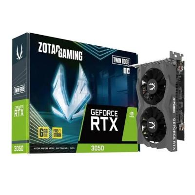 RTX 3050 6GO GDDR6 ZOTAC TWIN EDGE GDDR6 92BITS 1HDMI/ 3DP