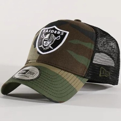 Trucker Camo Team NFL Oakland Raiders