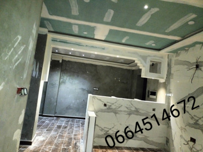 construction-travaux-placo-platre-appartement-سقف-المطبخ-مجانا-bir-mourad-rais-alger-algerie