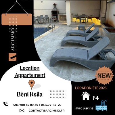 Location vacances Appartement F4 Béjaïa Beni ksila