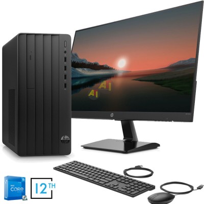 PC DE BUREAU HP290 G9 /i5 12400 /RAM 8GB/SSD 256/ECRAN 20"HP