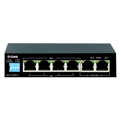 reseau-connexion-switch-6-ports-poe-dgs-f1006p-e-d-link-bejaia-algerie