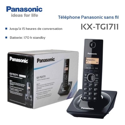 Panasonic KX-TG1711 Téléphone sans-fil numérique