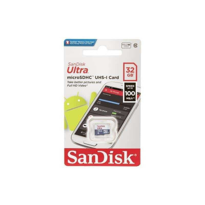 Carte Memoire Sandisk 32Go Micro Sd Class 10 Uhs-I Ultra 100Mb/S