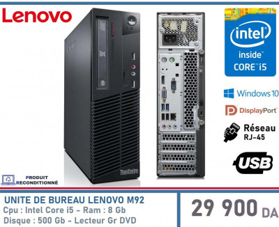 Lenovo ThinkCentre M700 reconditionné - Core i5 6ème, 8 Go RAM