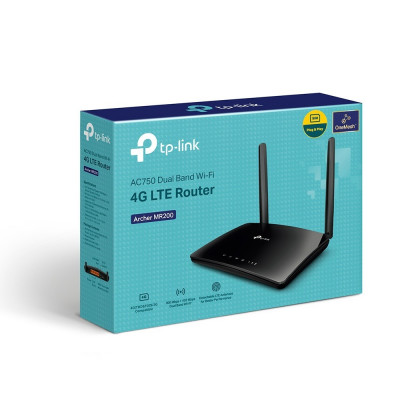 TP-Link Modem Routeur 4G LTE WiFi AC750 300 Mbps Bi-Bande ARCHER MR200