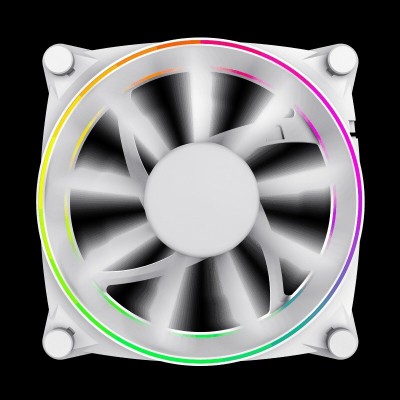 VENTILO GAMEMAX GMX-12-DBB 12CM BK/WT ARGB