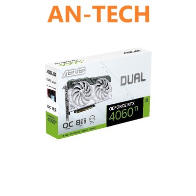  CARTE GRAPHIQUE ASUS DUAL GEFORCE RTX 4060 TI WHITE OC EDITION 8GB