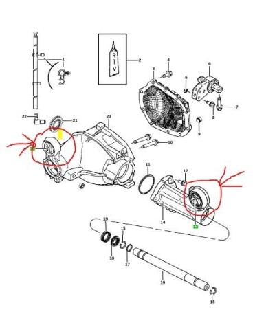 SILENT BLOC PONT DIFERENTIEL JEEP GRAND CHEROKEE 3 COMMANDER