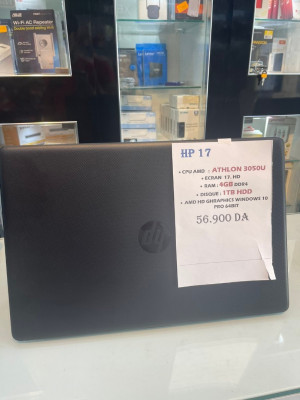HP 17 Laptop, AMD Athlon Silver 3050U, 4 GB RAM, 1TB