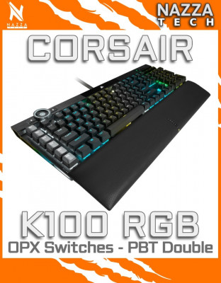 Corsair K100 RGB Optical-Mechanical - OPX Switches - PBT Double-Shot Keycaps