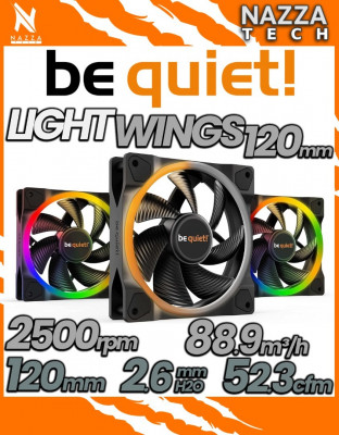 be quiet! Light Wings 120mm PWM High Speed Low Noise Premium ARGB