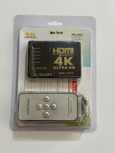 4 K ULTRA HD HDMI SWITCH 5 PORTS