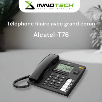 POSTE TELEPHONIQUE ANALOGIQUE AVEC AFFICHEUR T76 ALCATEL
