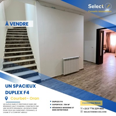 Vente Appartement Duplex F4 Oran Oran