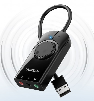 UGREEN – carte son externe USB 3.5mm, adaptateur Audio multifonction