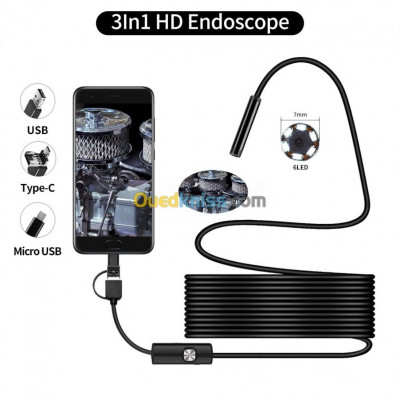 Endoscope Camera 5M Mètre Android