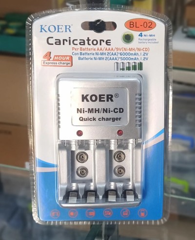 Chargeur Pile 9Vx2 AA AAA Koer