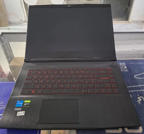 Laptop Gamer MSI GF63 Thin 11SC I5 11400H 2.70Ghz Ram 8 Go stockage 1 To-carte Graphique Nvidia GEFORCE RTX 1650 with max Q design windows 11 25H2 etat 8/10 Garantie 3 Mois