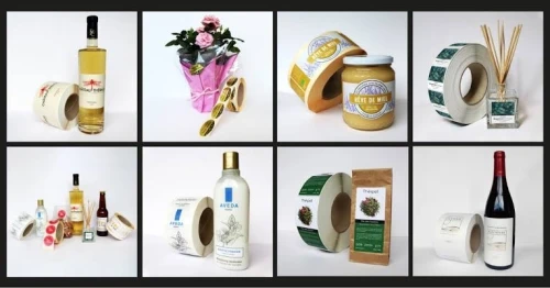 Les étiquettes en Bobine ( etiquettes , autocollant , stickers ) 