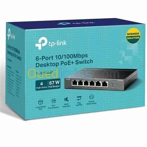 SWITCH TP-LINK TL-SF1006P 6PORTS 10/100 4 PORTS POE