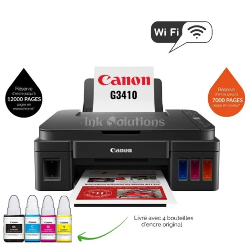 IMPRIMANTE CANON G3410 MULTIFONCTION COULEUR A4 WIFI