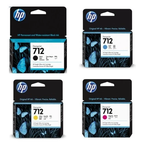 PACK CARTOUCHE HP 712  T210/230/250/630/650 ORG