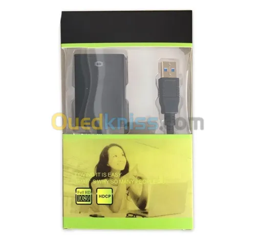 ADAPTATEUR HDMI USB 3.0 mâle vers HDMI femelle convertisseur