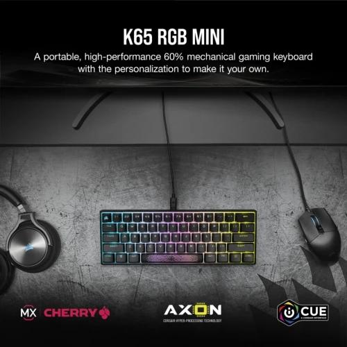 Keyboard gaming (CORSAIR K65 RGB MINI) clavier gamer