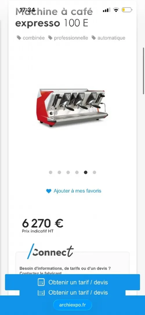 Machine à café San Marco électrique
