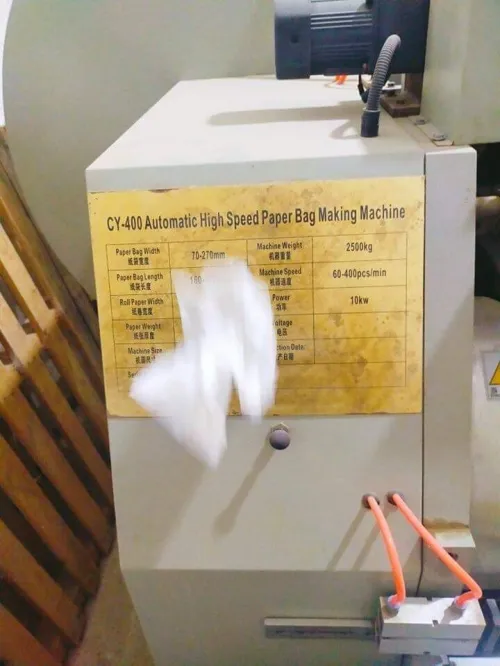 Machine Industrielle pour fabrication sac en papier