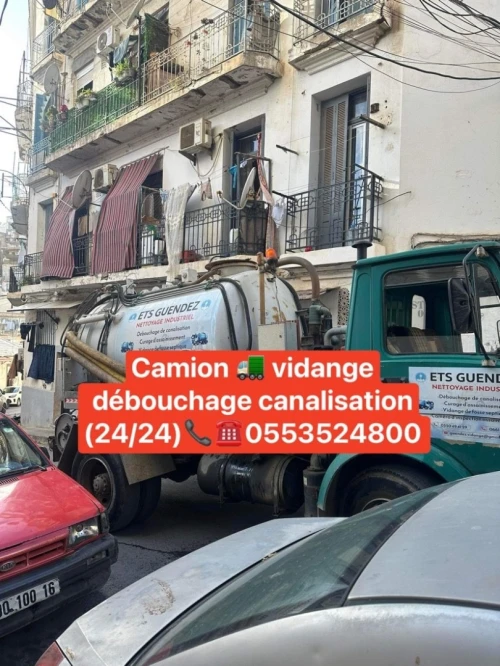 Camion Nettoyage Dėbouchage Vidange