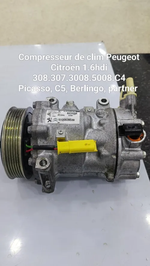 Compresseur de clim Peugeot  Citroën 1.6hdi