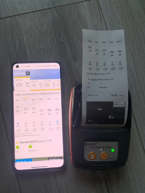 Mini imprimante thermique Bluetooth