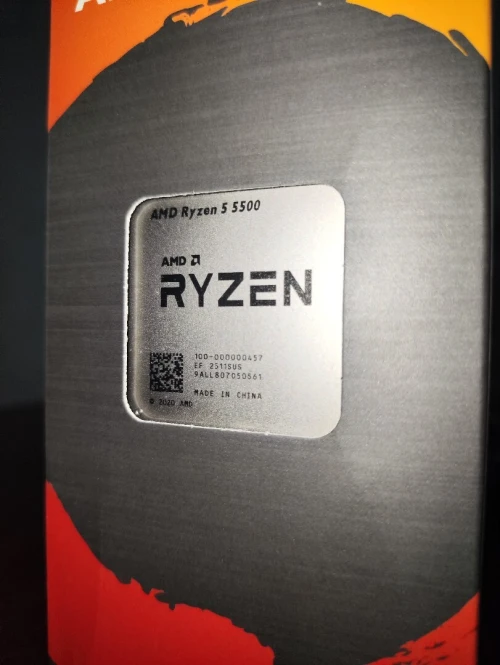  AMD Ryzen 5 5500 Wraith Stealth BOX  (3.6 GHz / 4.2 GHz)  6 Core , 12 Thread   Avec ventilateur