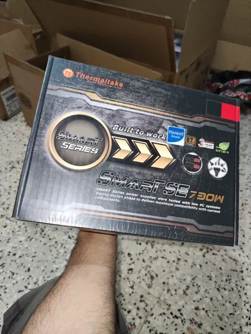 THERMALTAKE SMART SE 730W SEMI MODULAIRE BLACK 80 PLUS BRONZE  ( PSU HIGH QUALITY ) ( غير مستعمل )