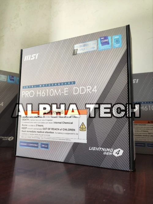 Promotion  MSI  PRO MSI H610 M-E DDR4 PCI-E GEN 4  قابلة لقراءة المعالجات إنتل جيل  ( 12 13 14 )